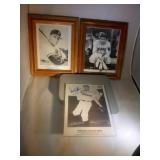 lot of 3 vintage baseball photos