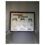 Milwaukee Braves autographed lithograph