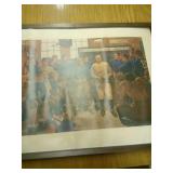 Knute Rockne vintage framed print