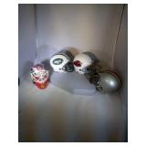 lot of 4 Riddell mini helmets
