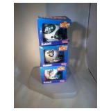 lot of 3 Riddell mini helmets - Raiders, Jets and
