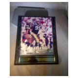 autographed Bryce Paup Packers plaque