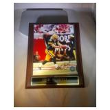 autographed Josh Bidwell Packers plaque