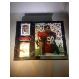 Eric Swann plaque with autographed card