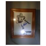 framed autographed Willie Davis photo