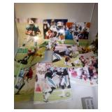lot of 10 football autographed photos