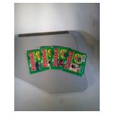 lot of 4 1985 Topps Football sticker packs