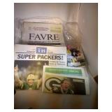 large Brett Favre newpapers and TV Guide lot