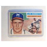 1956 Topps #219 Lew Burdette Milwaukee Braves Lou