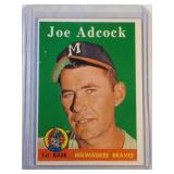1958 Topps #325 Joe Adcock  Milwaukee Braves