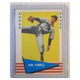 1961 Fleer Hall of Fame Carl Hubbell  New York