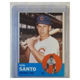 1963 Topps #252 Ron Santo card  Chicago Cubs