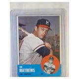 1963 Topps #275 Ed Mathews Milwaukee Braves Eddie