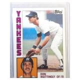 1984 Topps Don Mattingly ROOKIE CARD  New York