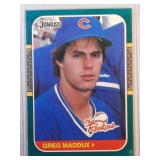 1987 Donruss Greg Maddux ROOKIE CARD The Rookies