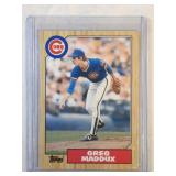1987 Topps Greg Maddux ROOKIE CARD Atlanta Braves