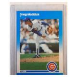 1987 Fleer Greg Maddux ROOKIE CARD Atlanta Braves