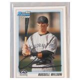 RARE 2010 Russell Wilson BASEBALL ROOKIE CARD 