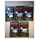 5 UNOPENED packs 1987 Sportflics Baseball-Possible