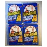 4 UNOPENED packs 1988 Fleer Baseball  Possible