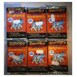 6 UNOPENED packs 1989 Sportflics BaseballPossible