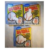 3 UNOPENED packs 1989 Fleer Baseball - Possible