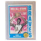 1974-75 Topps Bob McAdoo  Braves Knicks Lakers