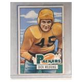 1951 Bowman Dick Wildung  Green Bay Packers