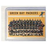 1960 Topps Green Bay Packers TEAM CARD Bart Starr