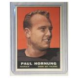 1961 Topps Paul Hornung  Green Bay Packers Notre