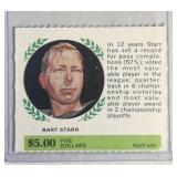 RARE 1968 American Oil Bart Starr  Green Bay