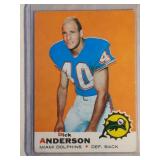 1969 Topps Dick Anderson ROOKIE CARD  Miami