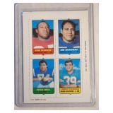 1969 Topps Larry Csonka ROOKIE CARD 4 in 1  Miami