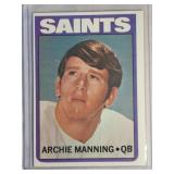 1972 Topps Archie Manning ROOKIE CARD New Orleans