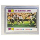 1973 Topps Roger Staubach Playoff Game cardDallas