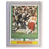 1974 Topps Ray Guy ROOKIE CARD  Oakland Raiders