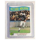 1975 Topps O. J. Simpson Record Holder  Buffalo