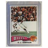 1975 Topps O. J. Simpson  Buffalo Bills USC /