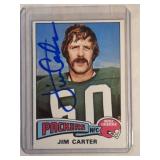 AUTOGRAPHED 1975 Topps Jim Carter  Green Bay