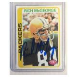 AUTOGRAPHED 1978 Topps Rich McGeorge  Green Bay
