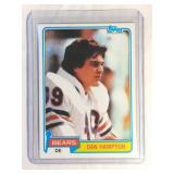1981 Topps Dan Hampton ROOKIE CARD  Chicago Bears