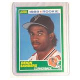 1989 Score Deion Sanders ROOKIE CARD  Falcons