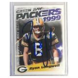 AUTOGRAPHED 1999 Ryan Longwell  Green Bay Packers