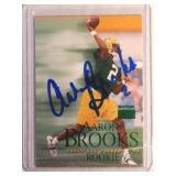 AUTOGRAPHED 1999 Aaron Brooks ROOKIE CARD  Green