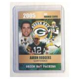 RARE 2005 GOLD Rookie Phenoms Aaron Rodgers ROOKIE