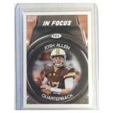 2018 HIT Josh Allen ROOKIE CARD In Focus  Buffalo
