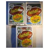 3 UNOPENED Jumbo packs 1988 Topps Football 