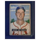 1951 Bowman #11 George Red Munger  St. Louis