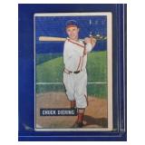 1951 Bowman #158 Chuck Diering  New York Giants