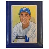 1951 Bowman #168 Sam Mele  Washington Senators